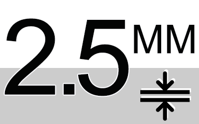 2.5 мм